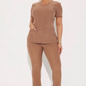 Women's Chocolate Scrub Set